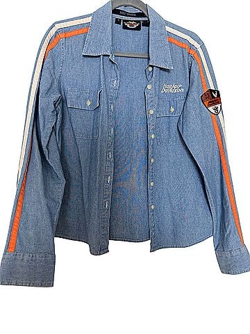 Harley Davidson Long Sleeve Button-Down Shirt (view 1)