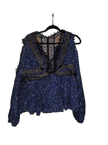 Rebecca Taylor Rainstorm Long Sleeve Blouse (view 2)