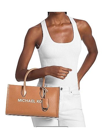 Michael Kors Leather Satchel (view 1)