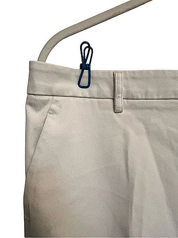 Banana Republic White Lotus Pleated Chino Bermuda Shorts Khaki Shorts (view 2)