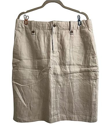 J.Crew Linen Cargo Pencil Skirt Casual Skirt (view 2)