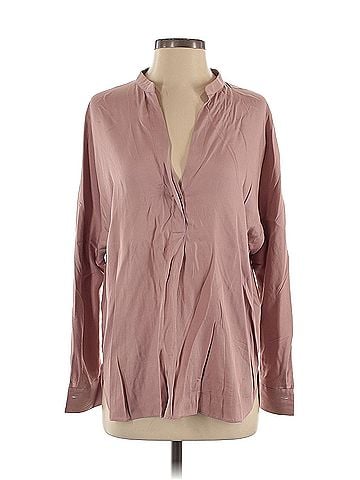 Vince. Vince. Long Sleeve Silk Top (view 1)