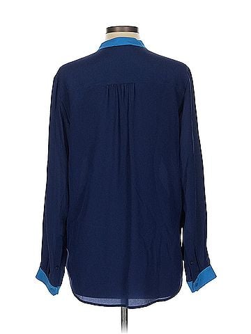 Vince. Vince. Long Sleeve Silk Top (view 2)