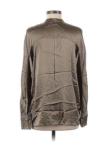 Vince. Vince. Long Sleeve Silk Top (view 2)