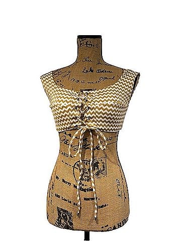 Blue Life Chevron Tie-Front Swimsuit Top (view 2)