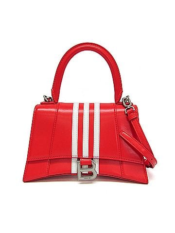 Balenciaga Balenciaga Hourglass 593546 Adidas Collaboration Women's Leather Handbag,Shoulder Bag Red Color,White (view 1)