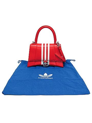 Balenciaga Balenciaga Hourglass 593546 Adidas Collaboration Women's Leather Handbag,Shoulder Bag Red Color,White (view 2)