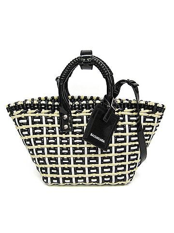 Balenciaga Balenciaga Bistro XS 671342 Women's Leather Handbag,Shoulder Bag Black,Lemon Yellow,White (view 1)