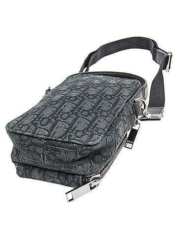 Christian Dior Christian Dior Oblique Rider Micro Pouch 20BCA326YS Men,Women Jacquard,Leather Pouch,Shoulder Bag Black (view 2)