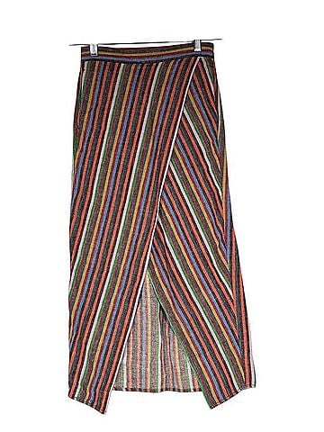 Madewell Linen Cotton Overlay Skirt Casual Skirt (view 2)