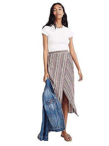 Madewell Linen Cotton Overlay Skirt Casual Skirt (view 1)