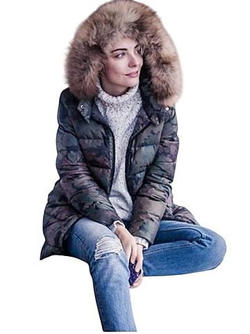 Essentiel Antwerp Essentiel Antwerp Camoflora Floral Puffer Down Jacket Jacket (view 1)