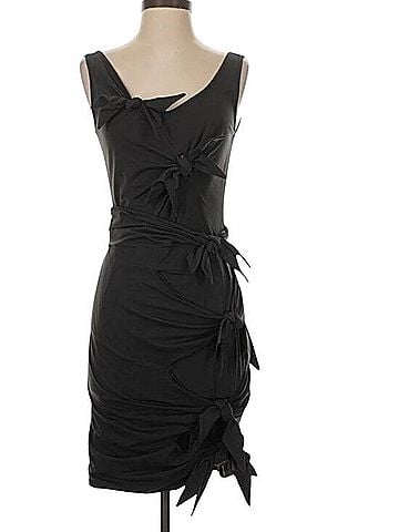 Zac Posen Black Tie Knot mini Dress Cocktail Dress (view 1)