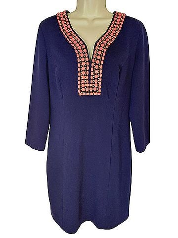 Lilly Pulitzer Bennett Beaded Shift Cocktail Dress (view 1)