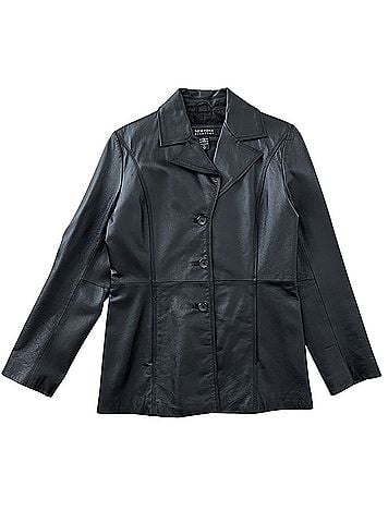 New York & Company Leather Jacket (view 1)