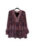 Altar'd State 100% Polyester Paisley Pink Blue Blouse Size M - photo 1
