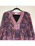 Altar'd State 100% Polyester Paisley Pink Blue Blouse Size M - photo 4