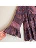Altar'd State 100% Polyester Paisley Pink Blue Blouse Size M - photo 5