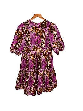 FARM Rio Lavender Tiger Leaves Mini Dress Casual Dress (view 2)