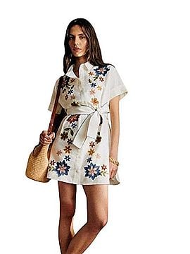 Sézane Anali Floral Gardenia Casual Dress (view 1)