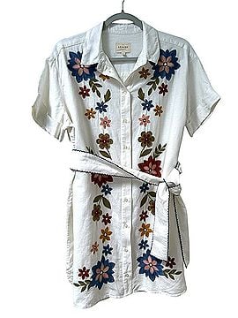 Sézane Anali Floral Gardenia Casual Dress (view 2)