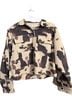 Elan Animal Print Tan Black Jacket Size S - photo 1