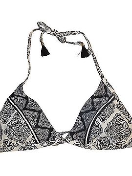La Blanca Paisley Print Tassel Halter Bikini Swim Top (Style LB3VD80) Swimsuit Top (view 1)