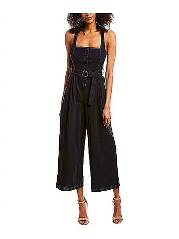 Astr Warwick Jumpsuit in Navy (view 2)