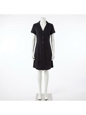 Sam & Lavi Belle Dress in Navy Cheetah Jacquard (view 1)