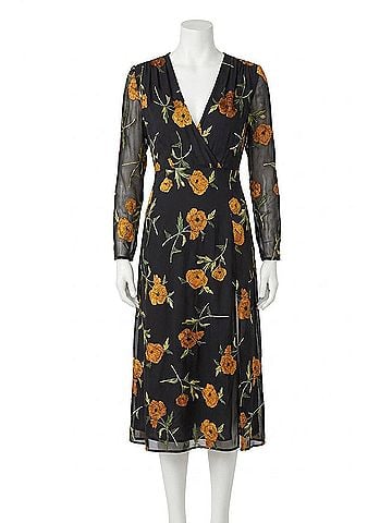 Astr Nikita Dress in Orange Blossom Floral (view 1)