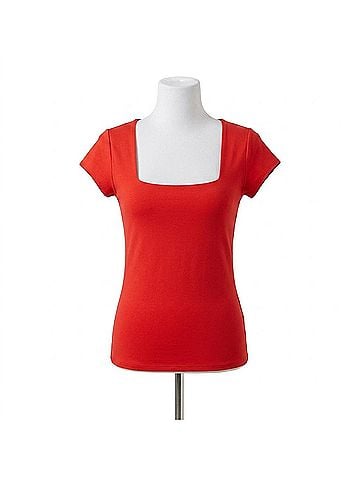 Free People Square Eyes Bodysuit in Bright Red (view 1)