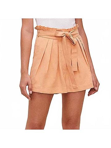 Astr Pacific Shorts in Peach Papaya (view 2)