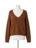 Free People Brown Icing V-Neck Pullover in Mocha Java Size S - photo 1