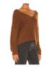 Free People Brown Icing V-Neck Pullover in Mocha Java Size S - photo 3