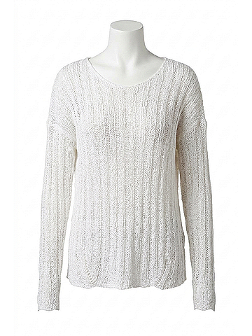 Sage the Label Only Wish Sweater in White (view 1)