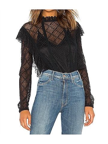Free People Goldie Bodysuit in Black (view 2)
