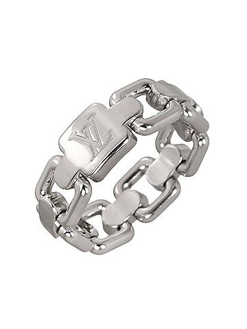 Louis Vuitton Louis Vuitton Berg Chain Attraction #51 Ring, 18K White Gold (750) (view 1)