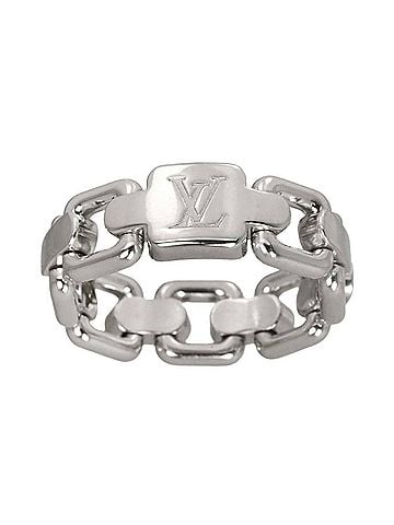 Louis Vuitton Louis Vuitton Berg Chain Attraction #51 Ring, 18K White Gold (750) (view 2)