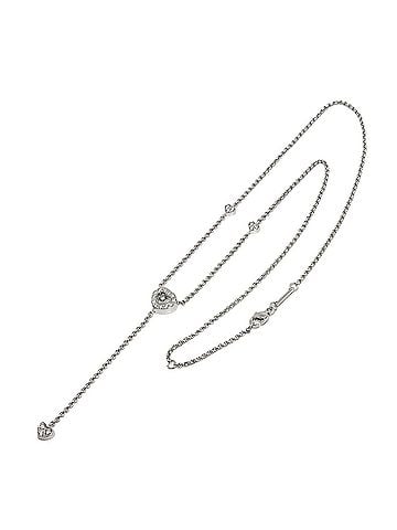 Chopard Chopard Happy Diamonds Heart Drop Necklace, 47cm, 18K WG (White Gold 750) (view 2)