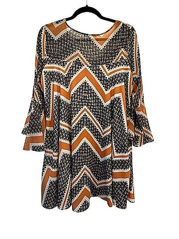 Paper Crown Geometric Swing Dress Casual Dress (view 2)