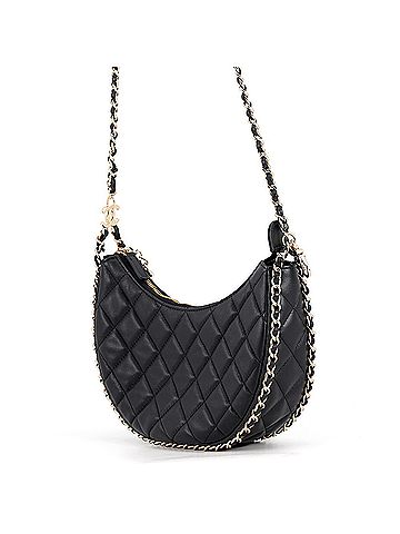 Chanel Chanel Chain Shoulder Bag Matelassé Small Hobo Coco Mark Lambskin AS3917 Black Handbag Women's CHANEL (view 2)
