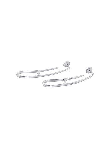 Hermès Hermes Chaine d'Ancre Twist Punk Earrings, SV925 Silver, HERMES Punk, (view 2)