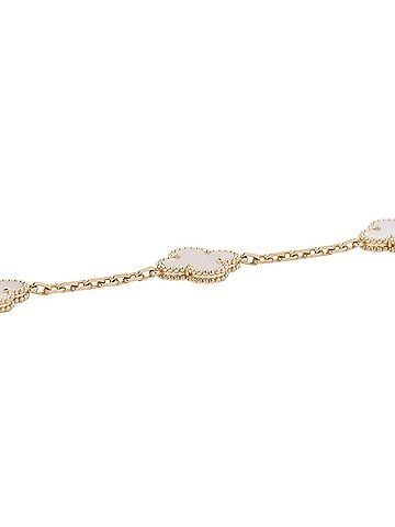 Van Cleef & Arpels Van Cleef &amp; Arpels Alhambra Bracelet, 5 Motifs, Mother-of-Pearl, 18K Yellow Gold (VCARA41800) (view 2)