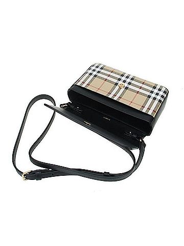 Burberry Vintage Check Leather Notebook Bag (view 2)