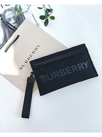 Burberry Logo Nylon Mini Pouch Bag (view 1)