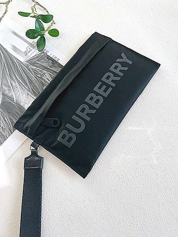 Burberry Logo Nylon Mini Pouch Bag (view 2)