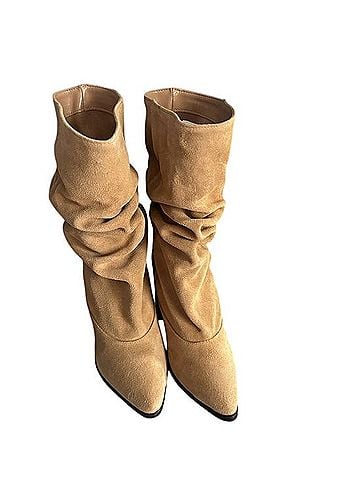 Dolce Vita Slouchy Pointed-Toe Mid-Calf Boots Heels (view 1)