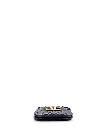 Chanel Giant CC Chain Compartment Messenger Bag Quilted Lambskin Small (view 2)