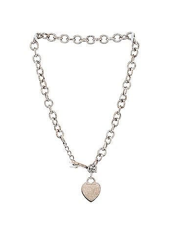 Tiffany & Co. Heart Tag Toggle Chain Necklace Sterling Silver (view 2)