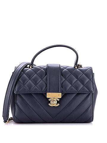Chanel In The City Top Handle Flap Bag Mixed Quilt Calfskin Small (view 1)